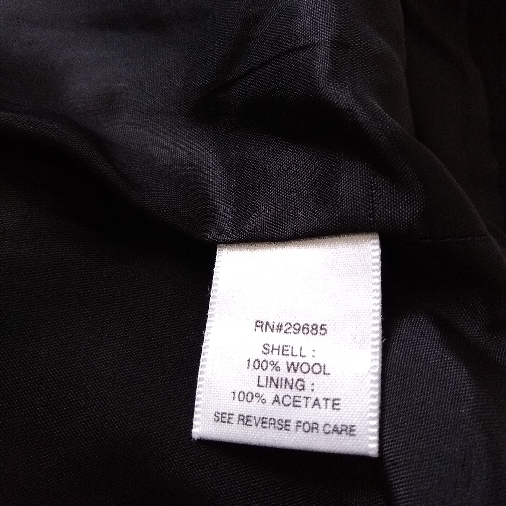 Pendleton Black Wool Ruffled Collar Lined Cardiga… - image 6